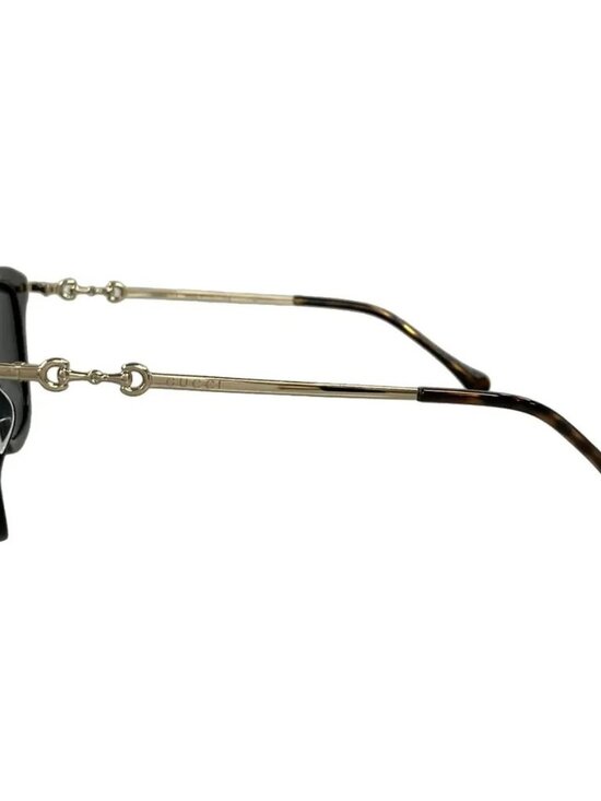 GUCCI Wellington GG0916S Black Gold Dark Brown Plastic Hardware Sunglasses main image 4